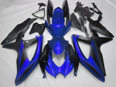 2008-2010 Matt Blau Suzuki GSXR 600-750 Motorrad Verkleidungen