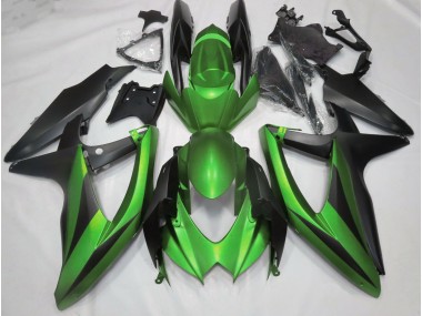 2008-2010 Matt Grün Suzuki GSXR 600-750 Motorrad Verkleidungen