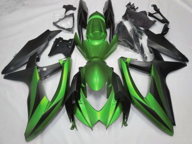 2008-2010 Matt Grün Suzuki GSXR 600-750 Motorrad Verkleidungen