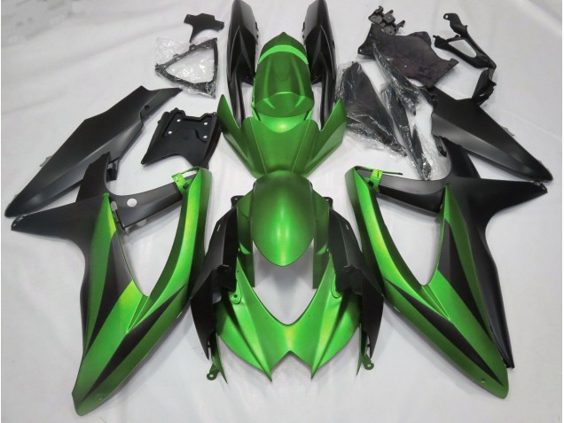 2008-2010 Matt Grün Suzuki GSXR 600-750 Motorrad Verkleidungen