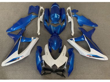 2008-2010 OEM Stil Blau & Weiß Suzuki GSXR 600-750 Motorrad Verkleidungen
