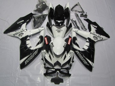 2008-2010 Schwarz Corona Suzuki GSXR 600-750 Motorrad Verkleidungen