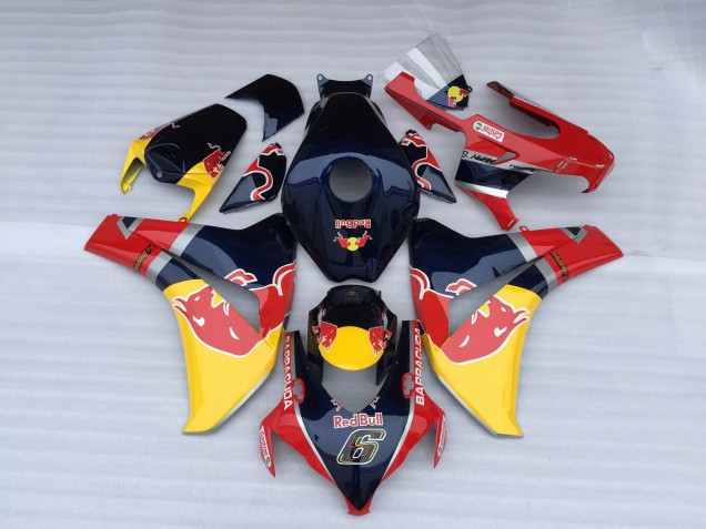 2008-2011 Blau Rot Bull Honda CBR1000RR Motorrad Verkleidungen 2008-2011 Blau Rot Bull Honda CBR1000RR Motorrad Verkleidungen