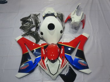 2008-2011 Weiß Blau & Rot Honda CBR1000RR Motorrad Verkleidungen