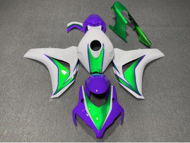 2008-2011 Der Joker Grün & Lila Glänzend Honda CBR1000RR Motorrad Verkleidungen