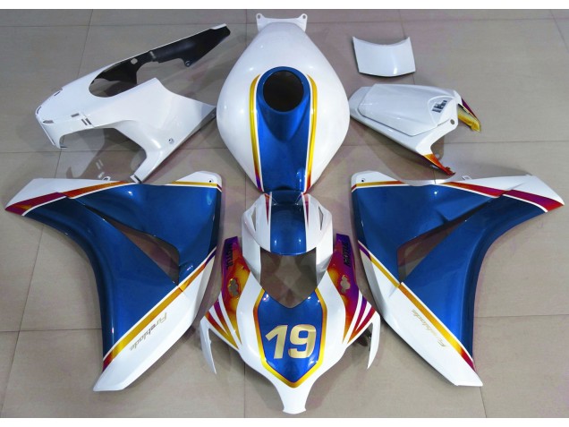 2008-2011 Glänzend Blau & Weiß Honda CBR1000RR Motorrad Verkleidungen 2008-2011 Glänzend Blau & Weiß Honda CBR1000RR Motorrad Verkleidungen