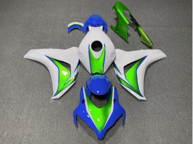 2008-2011 Glänzend Grün & Blau Honda CBR1000RR Motorrad Verkleidungen