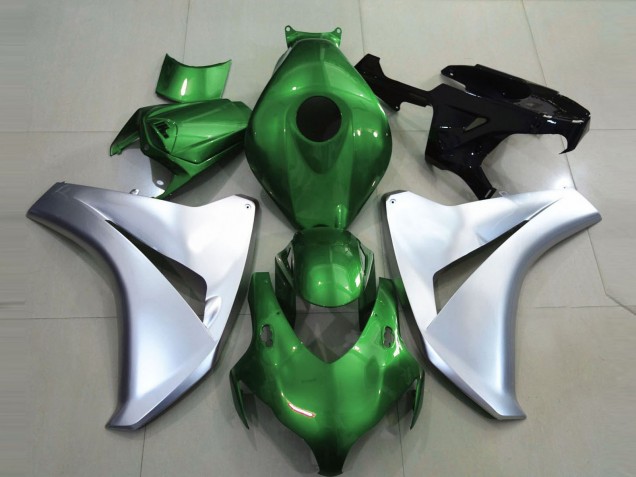 2008-2011 Glänzendes Grün & Silber Honda CBR1000RR Motorrad Verkleidungen 2008-2011 Glänzendes Grün & Silber Honda CBR1000RR Motorrad Verkleidungen