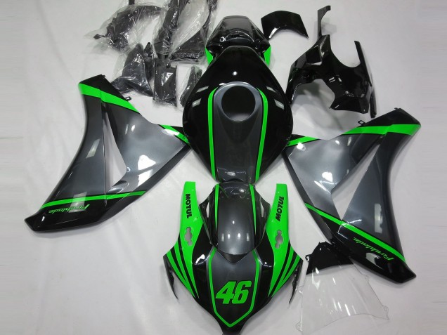 2008-2011 Grau Motul & Grün Honda CBR1000RR Motorrad Verkleidungen 2008-2011 Grau Motul & Grün Honda CBR1000RR Motorrad Verkleidungen