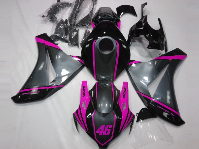 2008-2011 Grau Motul & Pink Honda CBR1000RR Motorrad Verkleidungen