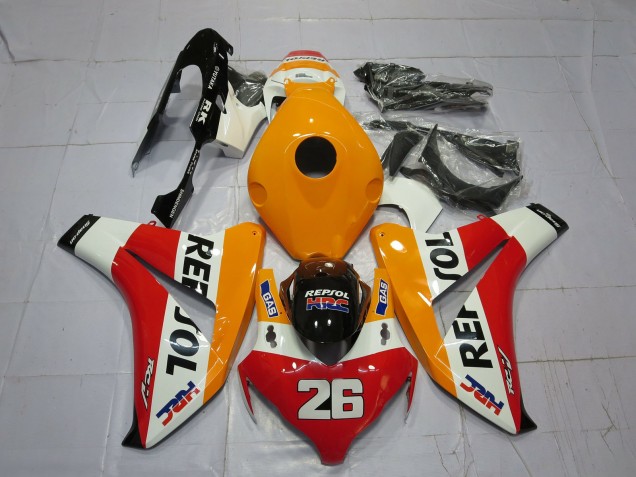 2008-2011 Hellorange Repsol Honda CBR1000RR Motorrad Verkleidungen