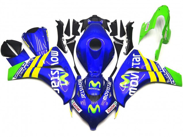 2008-2011 Leuchtend Movistar Honda CBR1000RR Motorrad Verkleidungen