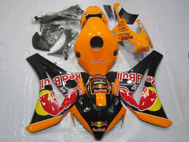2008-2011 Orangerot Bull Honda CBR1000RR Motorrad Verkleidungen