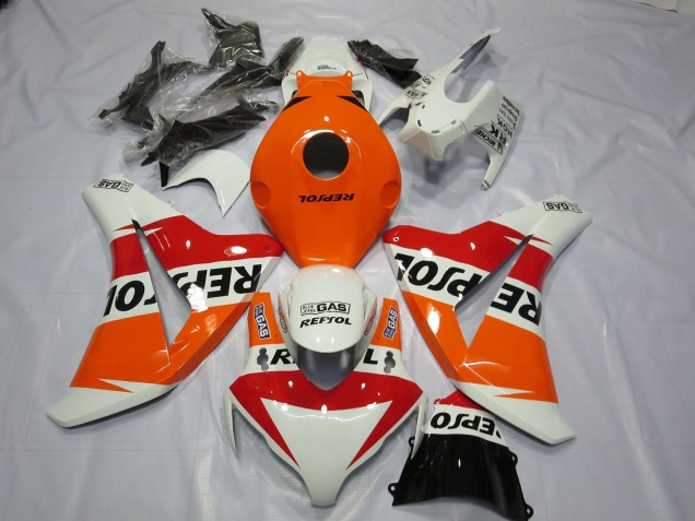 2008-2011 Weiß Repsol Design Honda CBR1000RR Motorrad Verkleidungen 2008-2011 Weiß Repsol Design Honda CBR1000RR Motorrad Verkleidungen