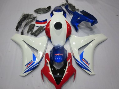 2008-2011 Weiß Rot & Blau Honda CBR1000RR Motorrad Verkleidungen