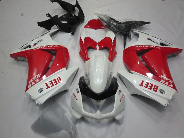 2008-2012 Beet Rot & Weiß Kawasaki Ninja 250 Motorrad Verkleidungen 2008-2012 Beet Rot & Weiß Kawasaki Ninja 250 Motorrad Verkleidungen