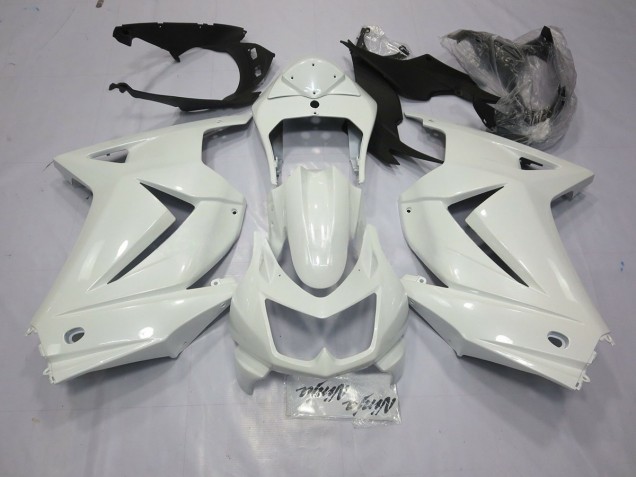 2008-2012 Glänzend Weiß Kawasaki Ninja 250 Motorrad Verkleidungen 2008-2012 Glänzend Weiß Kawasaki Ninja 250 Motorrad Verkleidungen