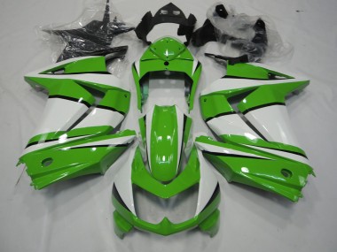 2008-2012 Grün & Weiß Kawasaki Ninja 250 Motorrad Verkleidungen