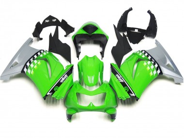 2008-2012 Grün & Schwarz Kawasaki Ninja 250 Motorrad Verkleidungen