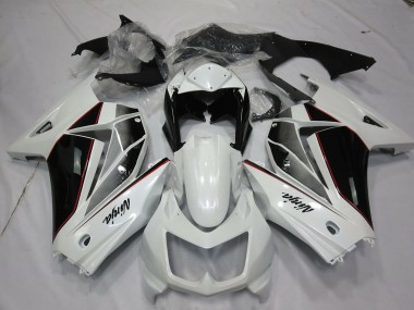 2008-2012 Weiß & Schwarz Kawasaki Ninja 250 Motorrad Verkleidungen