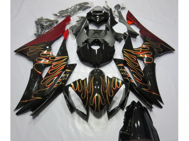 2008-2016 Benutzerdefiniertes Flame Yamaha R6 Motorrad Verkleidungen 2008-2016 Benutzerdefiniertes Flame Yamaha R6 Motorrad Verkleidungen