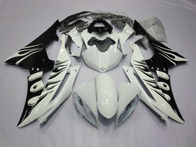2008-2016 Weiß Flamme Yamaha R6 Motorrad Verkleidungen 2008-2016 Weiß Flamme Yamaha R6 Motorrad Verkleidungen