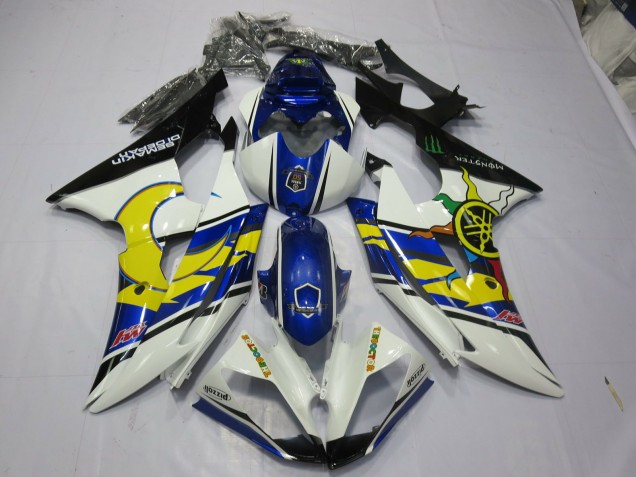 2008-2016 Gelb & Blau Yamaha R6 Motorrad Verkleidungen 2008-2016 Gelb & Blau Yamaha R6 Motorrad Verkleidungen