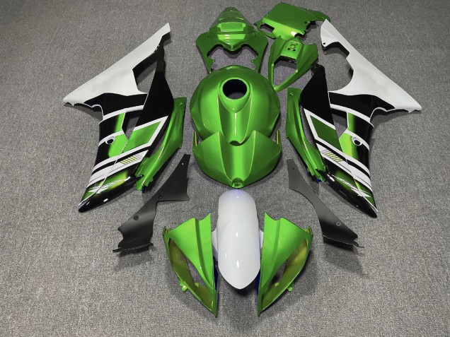 2008-2016 Grün Schwarz & Weiß OEM-Stil Yamaha R6 Motorrad Verkleidungen