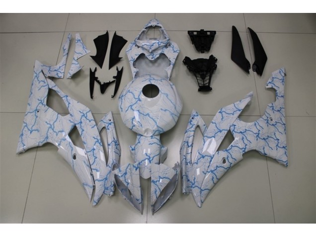 2008-2016 Hellblaue Beleuchtung Yamaha R6 Motorrad Verkleidungen