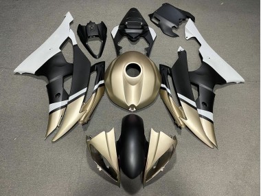 2008-2016 Matt Schwarz & Gold Yamaha R6 Motorrad Verkleidungen