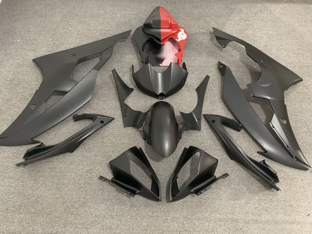 2008-2016 Matt Schwarz & Rot Yamaha R6 Motorrad Verkleidungen
