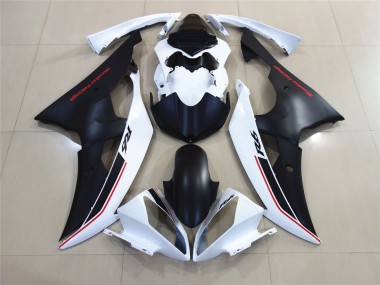 2008-2016 Weiß Mit Schwarz Custom OEM Stil Yamaha R6 Motorrad Verkleidungen