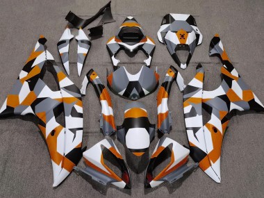 2008-2016 Orange Tarnung Einfarbig Yamaha R6 Motorrad Verkleidungen