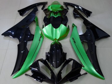 2008-2016 Schwarz Glänzend & Hellgrün Yamaha R6 Motorrad Verkleidungen