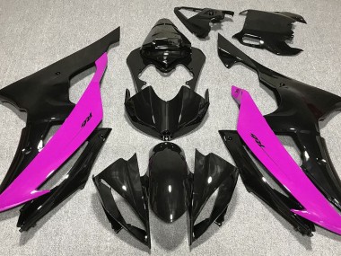 2008-2016 Schwarz Glänzend & Pink Yamaha R6 Motorrad Verkleidungen