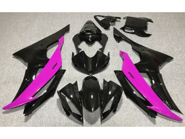 2008-2016 Schwarz Glänzend & Pink Yamaha R6 Motorrad Verkleidungen