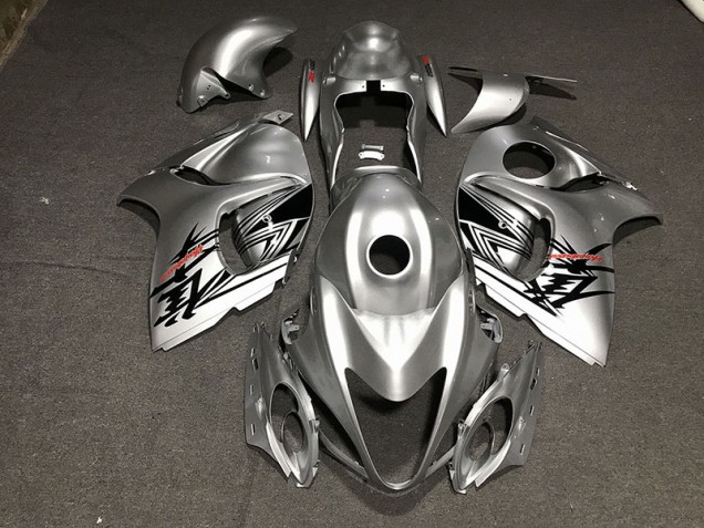 2008-2020 Flüssiges Silber & Rot Suzuki GSXR 1300 Motorrad Verkleidungen