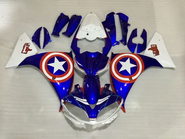 2009-2011 Captain America Yamaha R1 Motorrad Verkleidungen 2009-2011 Captain America Yamaha R1 Motorrad Verkleidungen