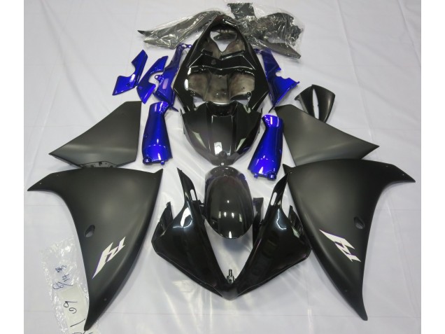 2009-2011 Matt Schwarz & Blau Yamaha R1 Motorrad Verkleidungen