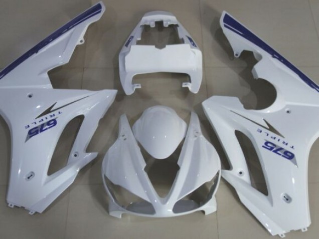2009-2012 Blau Weiß OEM Stil Triumph Daytona 675 Motorrad Verkleidungen 2009-2012 Blau Weiß OEM Stil Triumph Daytona 675 Motorrad Verkleidungen