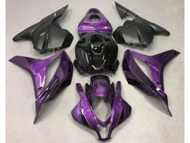 2009-2012 Dunkelviolett Mit Schwarz Honda CBR600RR Motorrad Verkleidungen