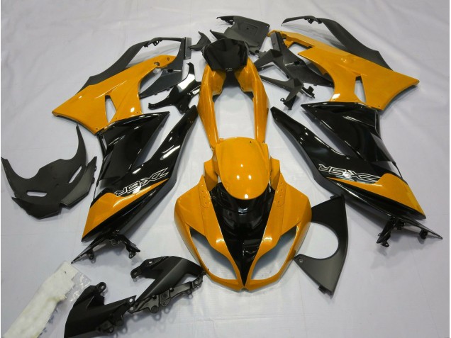 2009-2012 Orange Glänzend & Schwarz Kawasaki ZX6R Motorrad Verkleidungen 2009-2012 Orange Glänzend & Schwarz Kawasaki ZX6R Motorrad Verkleidungen