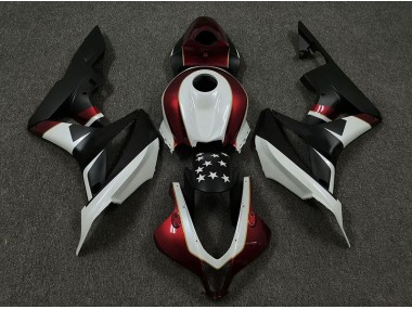 2009-2012 Rennrot & Schwarz Honda CBR600RR Motorrad Verkleidungen