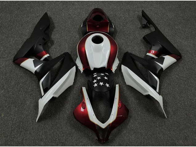 2009-2012 Rennrot & Schwarz Honda CBR600RR Motorrad Verkleidungen