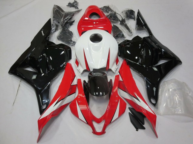 2009-2012 Rot Glänzend Weiß & Schwarz Honda CBR600RR Motorrad Verkleidungen