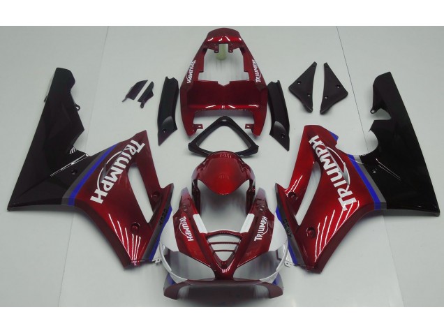 2009-2012 Rot Glänzend Triumph Daytona 675 Motorrad Verkleidungen