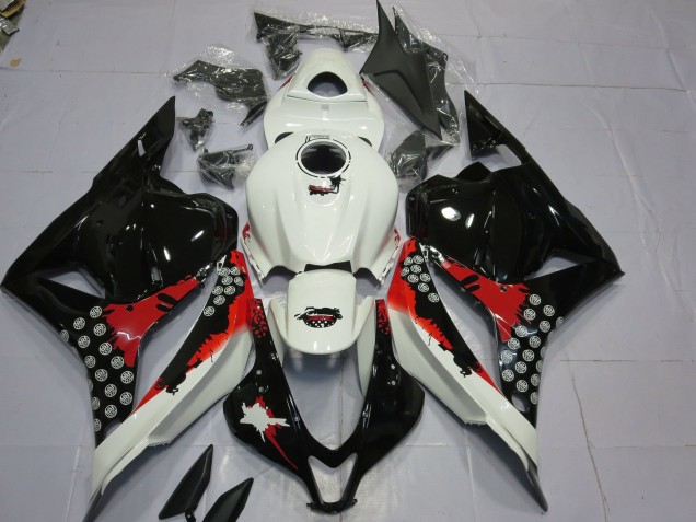 2009-2012 Rot & Schwarz Splatter Honda CBR600RR Motorrad Verkleidungen 2009-2012 Rot & Schwarz Splatter Honda CBR600RR Motorrad Verkleidungen