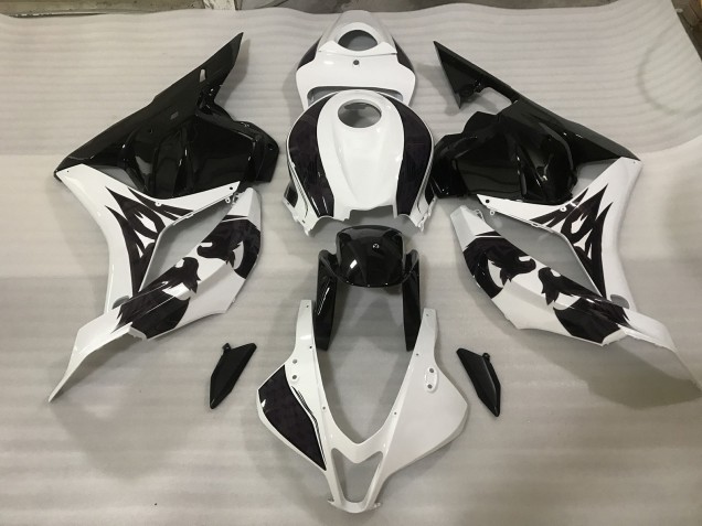 2009-2012 Schwarz/Weiß Benutzerdefiniert Honda CBR600RR Motorrad Verkleidungen