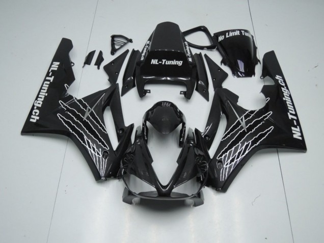 2009-2012 Schwarz Glanz Mit Weiß Triumph Daytona 675 Motorrad Verkleidungen
