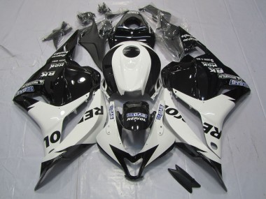 2009-2012 Weiß & Schwarz Repsol Honda CBR600RR Motorrad Verkleidungen